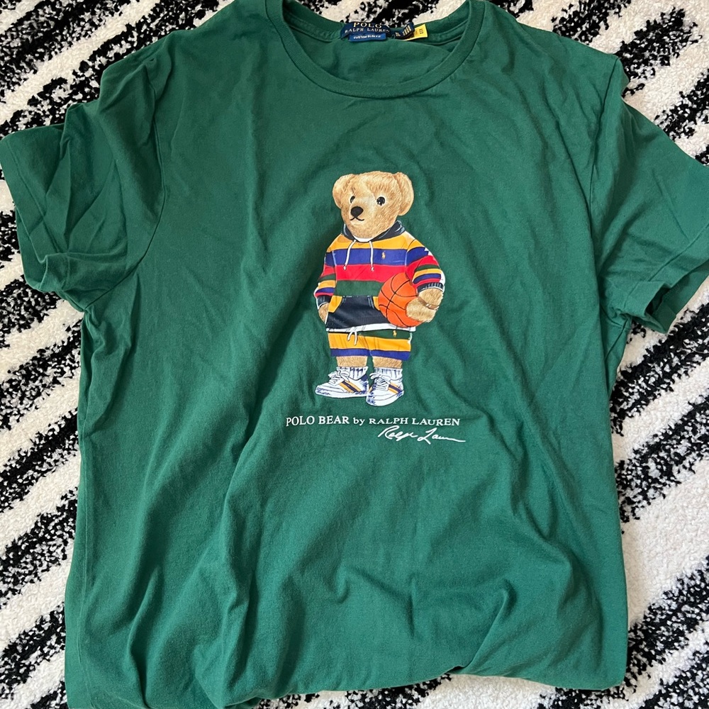 POLO Men’s XL Green Polo Bear T-Shirt